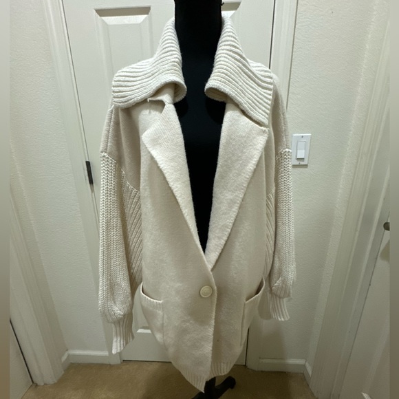 Anthropologie Elspeth Collared Cardigan Size M - Picture 4 of 7